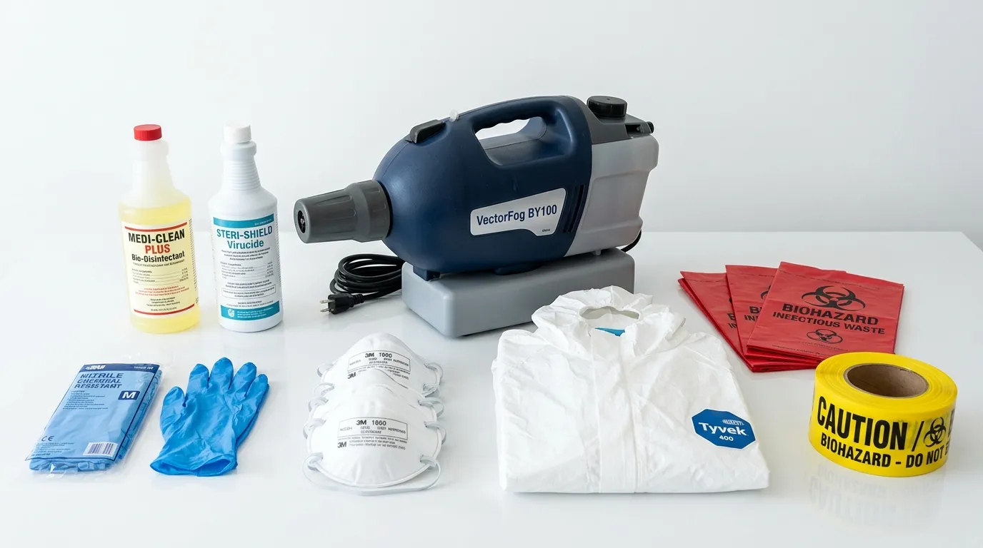 Professional biohazard remediation crew working in Seabrook